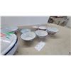 Image 6 : Vintage Enamelware Lidded Pot with Handles and Assorted Floral Bowls, 8 Pieces