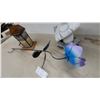 Image 3 : Stained Glass Bird Feeder on Metal Stand and Solar Flower Garden Stake Light