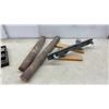 Image 6 : Vintage Hardware Lot with Hinges, Lock, Wood Working Jig / Fence, Sanding Drums and More