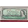 Image 3 : 1954 Bank of Canada One Dollar Bill, Beattie-Rasminsky, Serial L/Z 6171329