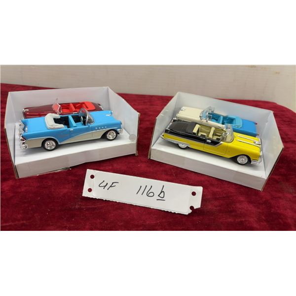 Two 1957 Die-Cast Model Convertibles: Ford Fairlane Sunliner and Pontiac Star Chief & More