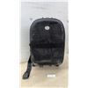 Image 1 : Lenesl Black Checkered Rolling Suitcase with Spinner Wheels and Retractable Handle