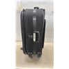 Image 2 : Lenesl Black Checkered Rolling Suitcase with Spinner Wheels and Retractable Handle