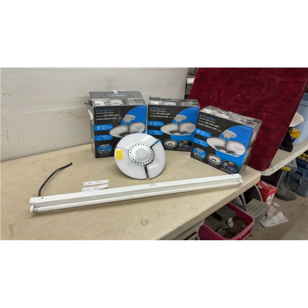 3 Enbrighten 1864430 Adjustable LED Utility Lights, 7000 Lumens, and More