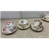Image 3 : Assorted Vintage Porcelain Teacups, Saucers, Gravy Boat, Side Plates, Salt Pepper Shakers and More