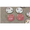 Image 4 : Assorted Vintage Porcelain Teacups, Saucers, Gravy Boat, Side Plates, Salt Pepper Shakers and More