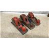 Image 6 : Hoppe Bench Plane Made in Germany with Red Handles and Assorted Vintage Planes