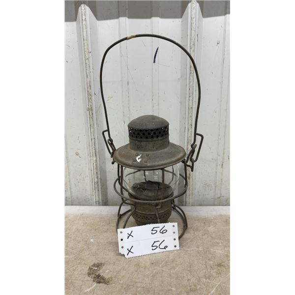 Hiram L. Piper Co. Ltd. C.N.R. Railroad Signal Lantern with Clear Globe