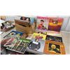 Image 1 : Box of Vintage Vinyl Records Including Johnny Horton, Hank Williams, Paul Anka, and More