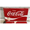 Image 2 : Two Vintage Coca-Cola Painted Metal Advertising Signs 36 x 10
