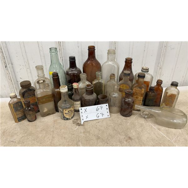Vintage Medical, Flavouring and Other Small Glass Bottles