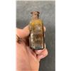 Image 3 : Two Antique Amber Glass Skull and Crossbones Embossed Liquid Iodine Poison Bottles