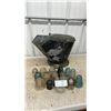 Image 1 : Vintage Galvanized Metal Coal Scuttle with Antique Glass Electrical Insulators