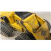 Image 6 : Vintage Toy Farm Tractors, Trailers, Bulldozer, and Spare Tires Lot