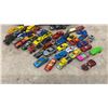 Image 2 : Wooden Hot Wheels Express Carrying Case with Assorted Die-Cast Cars and Motorcycle, 40-Plus Pieces