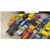 Image 3 : Wooden Hot Wheels Express Carrying Case with Assorted Die-Cast Cars and Motorcycle, 40-Plus Pieces
