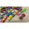 Image 4 : Wooden Hot Wheels Express Carrying Case with Assorted Die-Cast Cars and Motorcycle, 40-Plus Pieces