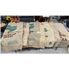 Image 1 : Collection of 6 Burlap Jute Coffee Bean Sacks Including Cafés Do Brasil and Sigri and More
