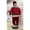 Image 5 : Gemmy Life-Size Animatronic Santa Claus Figure with Glasses on Round Base 60" Tall
