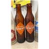 Image 3 : Collection of 17 Vintage Soda Bottles: 2 Way, Orange Crush, Coca-Cola, 7Up, Diet-Rite, and More