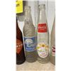 Image 4 : Collection of 17 Vintage Soda Bottles: 2 Way, Orange Crush, Coca-Cola, 7Up, Diet-Rite, and More