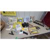 Image 1 : HO Scale Model Railroad Lot: Atlas Warren Truss Bridge, Grain Elevator Kit, Track, Glue, and More
