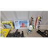 Image 3 : HO Scale Model Railroad Lot: Atlas Warren Truss Bridge, Grain Elevator Kit, Track, Glue, and More