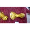 Image 3 : Set of Four Gold-Finished Clawfoot Bathtub Feet with Embossed Detail, Model E3743