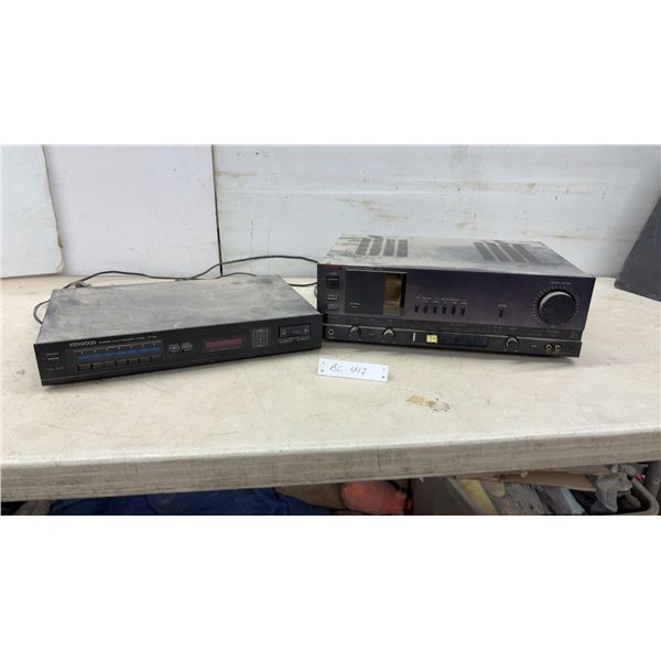 Kenwood KT-54 Stereo Synthesizer Tuner and Luxman LV-103 Integrated Amplifier