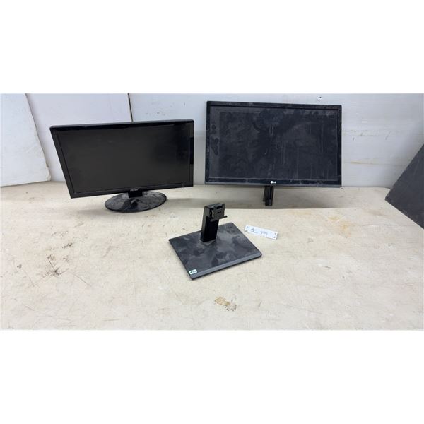 Acer A181HV LCD Monitor, LG 22MP48HQ IPS LED Monitor, Acer Monitor Stand. No Power Cords