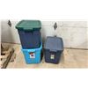Image 13 : Three Storage Totes Filled with Assorted Fabric, Notions and More