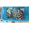 Image 12 : Three Totes with Assorted Fabric and Textile Scraps and More