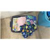 Image 8 : Three Totes with Assorted Fabric and Textile Scraps and More