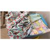 Image 9 : Three Totes with Assorted Fabric and Textile Scraps and More