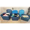 Image 1 : Three Totes Filled with Assorted Clothing, Notions, Costumes and More