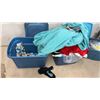 Image 4 : Three Totes Filled with Assorted Clothing, Notions, Costumes and More