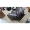 Image 5 : Dark Brown Faux Leather Coach 2 Seater Has a Mark in Pic 66"