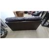 Image 6 : Dark Brown Faux Leather Coach 2 Seater Has a Mark in Pic 66"