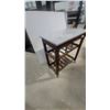 Image 4 : Granite Top Rolling Kitchen Island Cart with Wine Rack and Drawer 35 x 31 x 17.6"