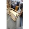 Image 5 : Natural Finish Wooden Ladder-Style Shelving Units, Six-Shelf and Three-Shelf Set