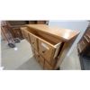 Image 6 : Oak Chest of Drawers with Twelve Assorted Drawers and Bronze-Tone Hardware 40 x 34 x 18"