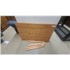 Image 1 : Pine Table with Detachable Legs, 29 x 30 x 46"