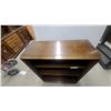 Image 3 : Dark Brown Wood Bookshelf with Three Open Shelfs 38 x 30 x 13"