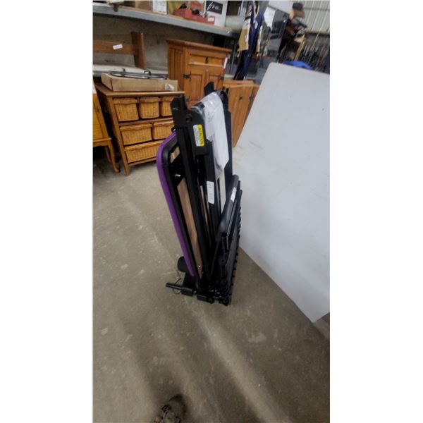 AeroPilates Foldable Pilates Reformer with Rebounder, Purple and Black