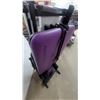 Image 5 : AeroPilates Foldable Pilates Reformer with Rebounder, Purple and Black