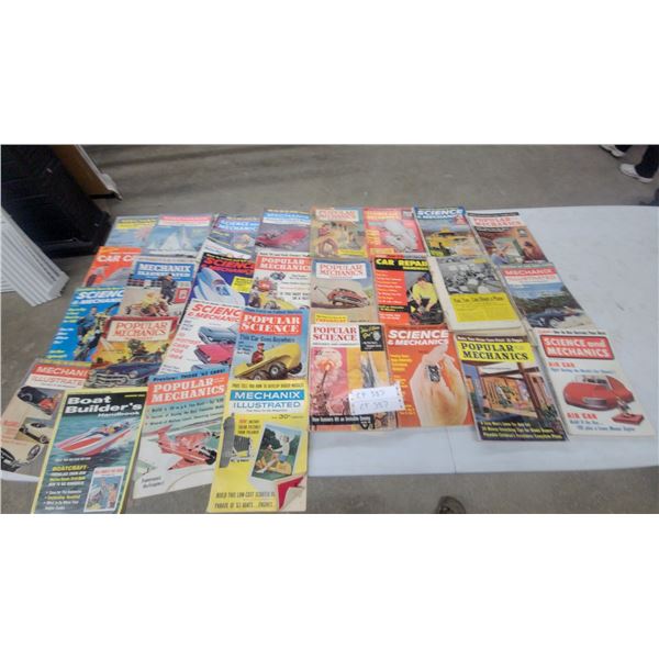 Collection of Vintage 1960s Popular Mechanics, Science and Mechanics, and More Magazines