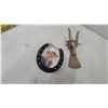 Image 4 : John Wayne Decorative Horseshoe and Brass Ram's Head Boot Jack