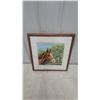 Image 1 : Framed Horse Portrait Print with Bridle in Oak Frame with White Mat 22 x 22"