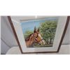 Image 2 : Framed Horse Portrait Print with Bridle in Oak Frame with White Mat 22 x 22"