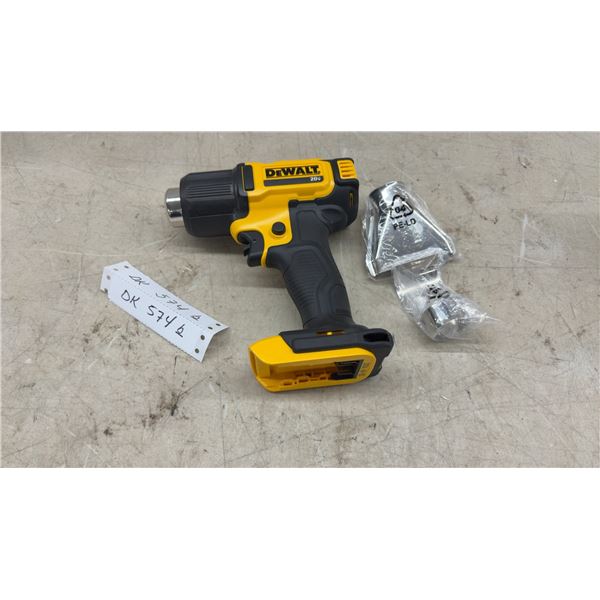 New DeWalt DCE530 20-Volt Max Cordless Heat Gun with Nozzle Attachment